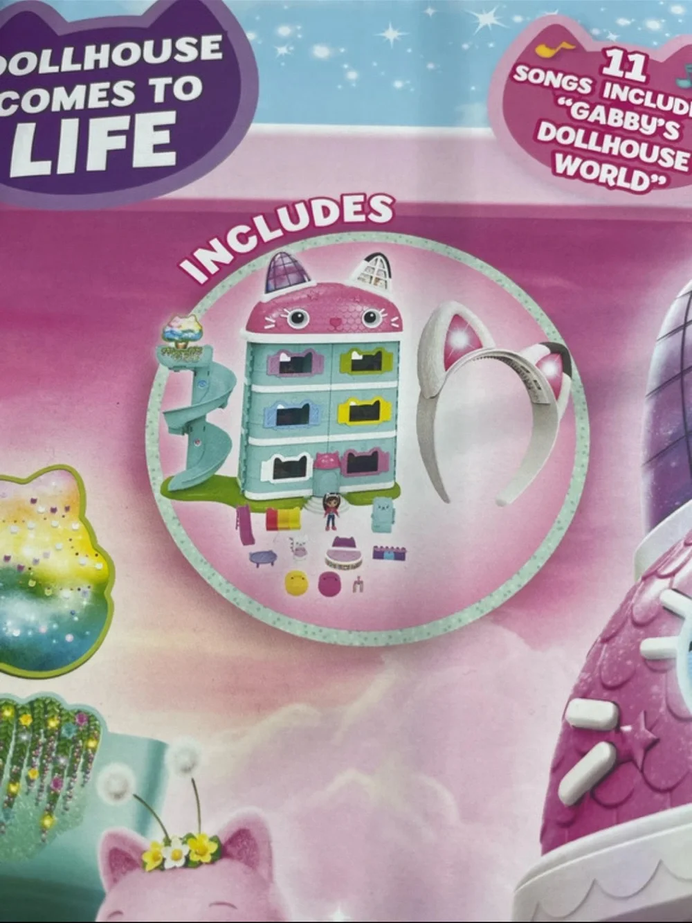 Gaby's Dollhouse Meow-mazing Interactive Dollhouse Playset - Pink & Teal